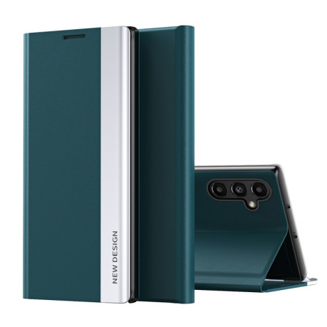 Чехол-книжка Electroplated Ultra-Thin для Samsung Galaxy A14 5G - зеленый