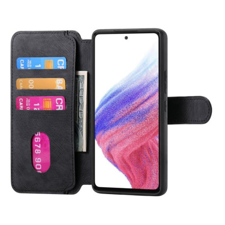 Чехол-книжка CaseNeo MagSafe RFID Anti-theft Retro Leather для OPPO Reno13 - черный