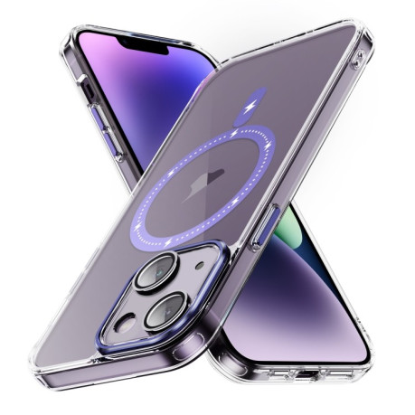 Чохол Clear Case MagSafe Simple Magnetiс для iPhone 15 Plus - фіолетовий