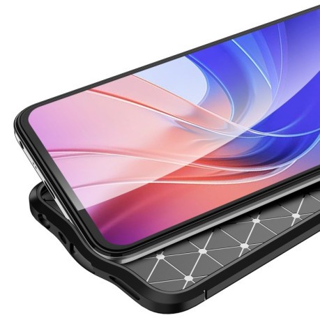 Протиударний чохол Litchi Texture на Realme 9i/OPPO A76/A96 - синій
