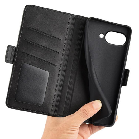 Чохол-книжка Dual-side Magnetic Buckle для Google Pixel 9a - чорний