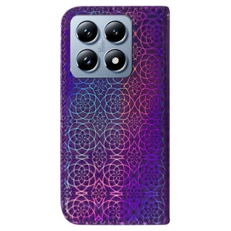 Чохол-книжка Solid Color Colorful на Xiaomi 14T Pro - фіолетовий