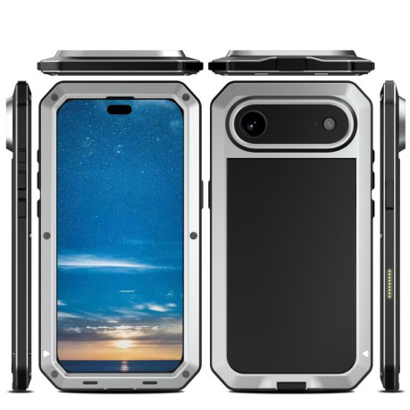 Противоударный чехол Shockproof IP54 Life Waterproof для iPhone Air - серебристый