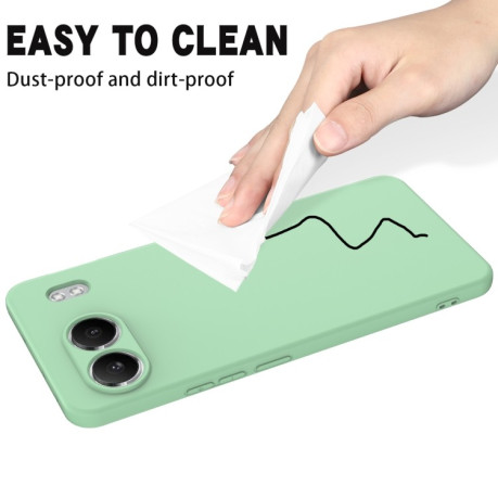Силіконовий чохол Solid Color Liquid Silicone на OnePlus Nord 4 Pro XL - зелений