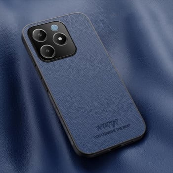 Чехол HUIYI Leather Magnetic  для Realme C63 / C61 4G - синий