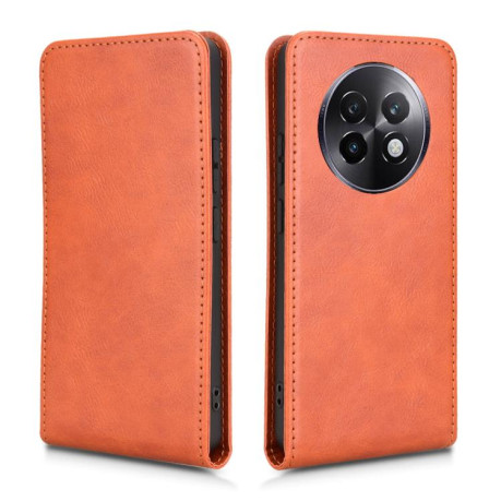 Чохол Magnetic Vertical Flip Leather для Realme 13+ 5G/13 Pro 5G/13 Pro+ - коричневий