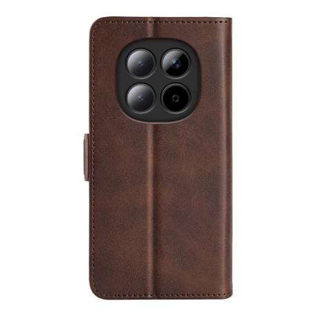 Чехол-книжка с двусторонней магнитной застёжкой для Poco 8 Pro/Redmi Note 15 Pro+ Global 163.3mm — коричневый