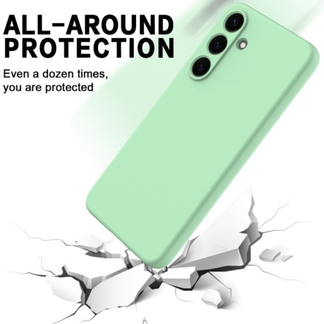 Силіконовий чохол Solid Color Liquid Silicone  для Samsung Galaxy S25+ 5G - зелений