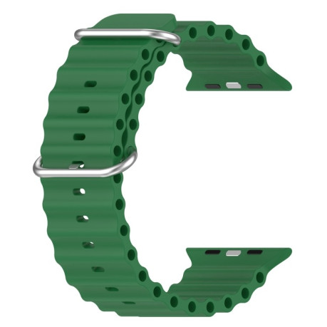 Силиконовый ремешок Ocean для Apple Watch Series 8/7 41mm/40mm /38mm - зеленый