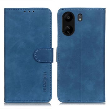 Чохол-книжка KHAZNEH з матовою фактурою Cowhide та магнітним хлястиком на Xiaomi Redmi 13C/Poco C65/Poco C65 - синій