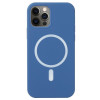 Противоударный чехол Nano Silicone (Magsafe) для iPhone 12 / 12 Pro - синий