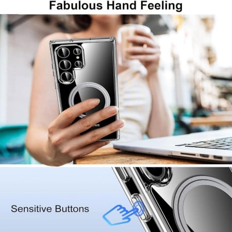 Ультратонкий чехол Transparent Frosted MagSafe для Samsung Galaxy S25 Ultra 5G