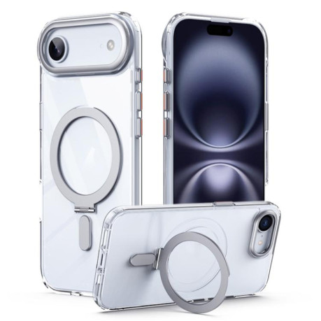 Противоударный чехол Airbag MagSafe Shockproof Frosted для iPhone Air - серебристый