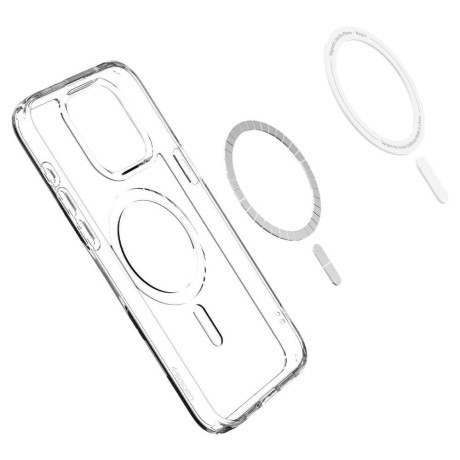 Оригинальный чехол Spigen Ultra Hybrid (Magsafe) для iPhone 15 Pro - White