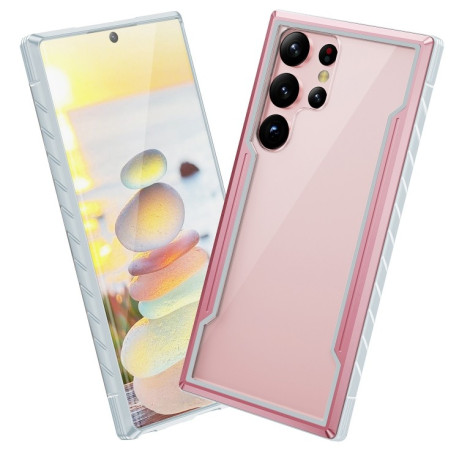 Протиударний чохол Defender Metal Clear для Samsung Galaxy S23+Plus 5G - рожеве-золото