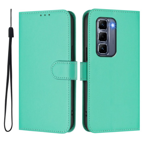 Чехол-книжка Skin Feel Solid Color Leather для Infinix Hot 50 Pro+ - зелений
