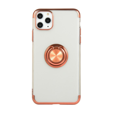 Протиударний чохол Electroplating with Holder для iPhone 11 - рожеве золото
