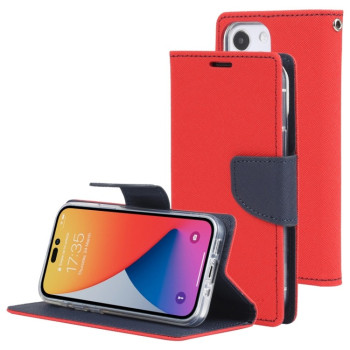 Чехол-книжка Mercury Goospery Magnetic Black для iPhone 14 Pro - красный