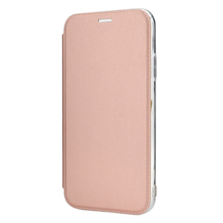 Чехол-книжка Solid Color Plain  Mirror на iPhone 11 - розовое золото