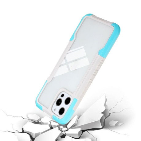Противоударный чехол  3 in 1 Protective для iPhone 11 Pro Max - голубой