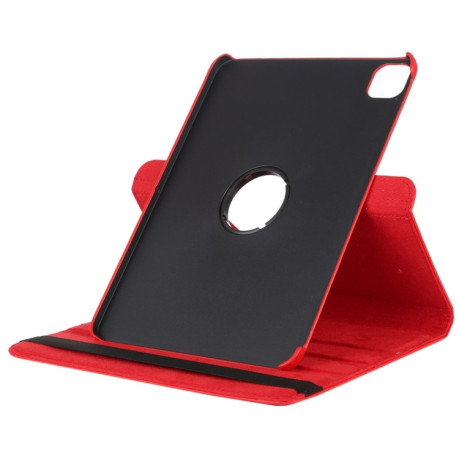 Кожаный чехол Litchi Texture 360 Rotating на iPad Air 4 10.9 2020/Pro 11 2021/2020/2018 - красный