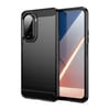 Чохол Brushed Texture Carbon Fiber на Xiaomi Poco M7 4G 169mm — чорний
