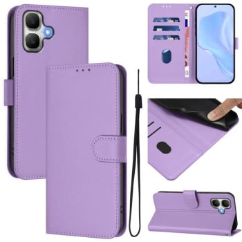 Чохол-книжка з м'яким покриттям (Skin Feel) зі шнурком на Infinix Smart 20 4G / X6840 — лавандовий