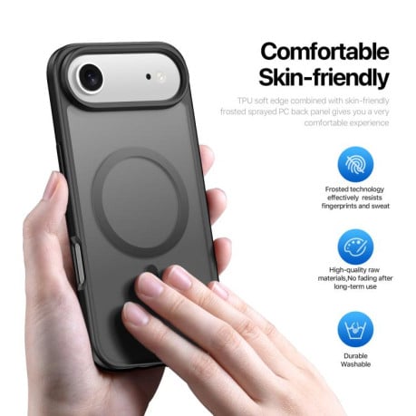 Чохол DUX DUCIS Yind Series із MagSafe гібрид на iPhone Air - чорний