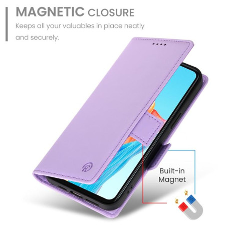 Чохол-книжка Side Buckle Magnetic Frosted Leather для OPPO A5 PRO 5G - фіолетовий