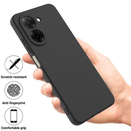 Силіконовий чохол Solid Color Liquid Silicone на Redmi A5 4G 171.7mm / Poco C71 - чорний