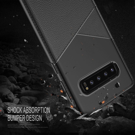 Ультратонкий противоударный чехол на Samsung Galaxy S10 5G -коричневый