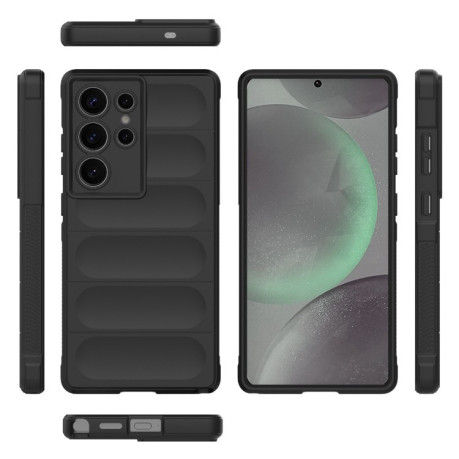 Силіконовий чохол Magic Flannel для Samsung Galaxy S25 Ultra 5G - чорний