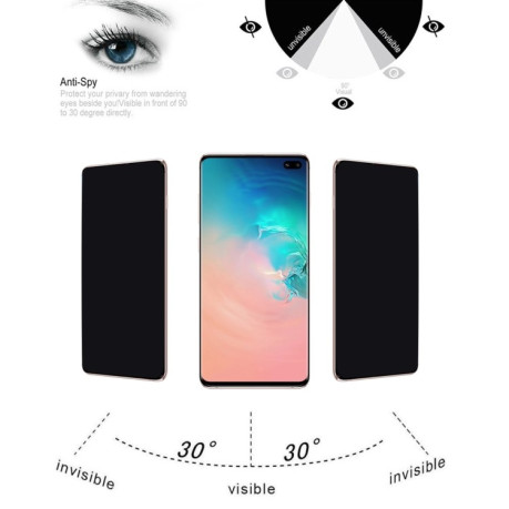 Защитное стекло 9H 3D Curved Anti-glare для Samsung Galaxy S10 Plus