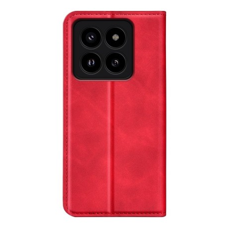 Чохол-книжка Retro Skin Feel Business Magnetic на Xiaomi 14 Pro - червоний