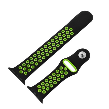 Ремешок Sport Edition для Apple Watch 49mm / 45mm / 44mm / 42mm - черно-зеленый