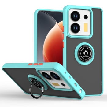 Чехол Q Shadow 1 Series с подставкой на Xiaomi Poco M7 Pro 5G - голубой