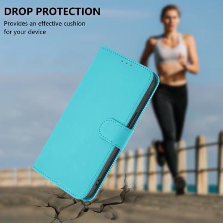 Чехол-книжка Skin Feel Solid Color Leather для Infinix Hot 50 Pro+ - синій