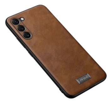 Чехол SULADA Handmade для Samsung Galaxy S24+ 5G - коричневый