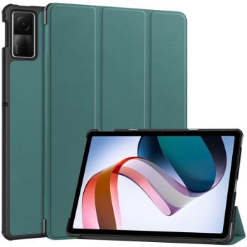 Чехол-книжка Solid Color Custer для Xiaomi Redmi Pad SE - зеленый