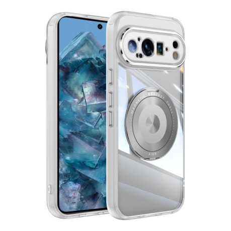 Протиударний чохол 360 Holder Magsafe Acrylic Hybrid для Google Pixel 9 Pro XL - білий