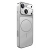Матовый чехол Change to 17 с большим окном камеры и MagSafe для iPhone 15 — серебристый