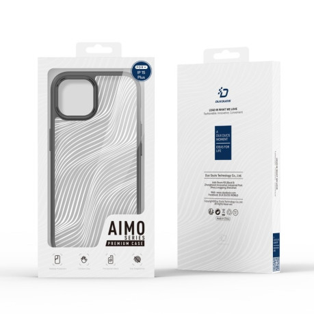 Противоударный чехол DUX DUCIS Aimo Series для iPhone 15 Plus - черный