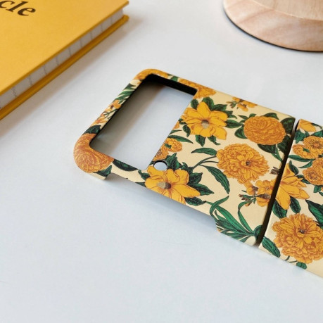 Протиударний чохол Small Floral Samsung Galaxy Z Flip3 5G - Black Orchid