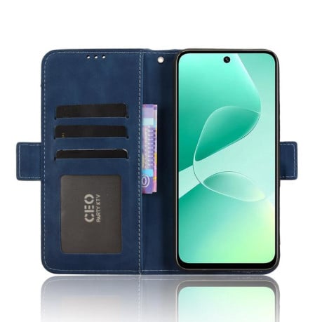 Чохол-книжка Skin Feel з м'якою фактурою Calf на Infinix Hot 60i 4G / Hot 60 5G - синій