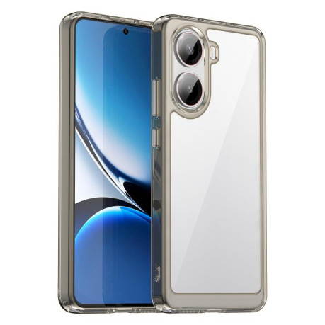 Противоударный чехол Colorful Acrylic Series для Xiaomi Poco X7 Pro - прозрачно-серый