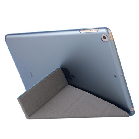 Чехол-книжка Silk Texture Horizontal Deformation для iPad 9/8/7 10.2 (2019/2020/2021) - голубой