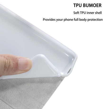 Чехол-книжка Powder Glitter для Samsung Galaxy A33 5G - серебристый