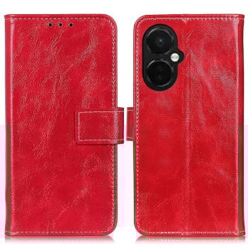 Кожаный чехол Retro Crazy Horse Texture на OnePlus Nord N30/CE 3 Lite - красный