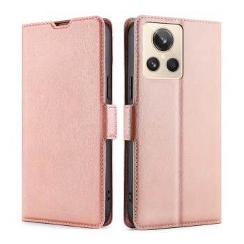 Чехол-книжка Voltage Side Buckle для Realme GT2 Explorer Master - розовый