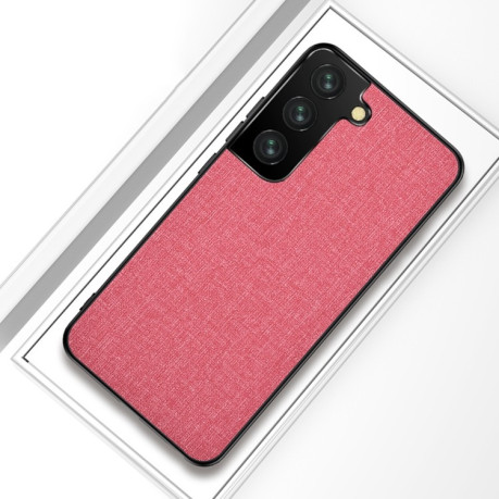 Протиударний чохол Cloth Texture на Samsung Galaxy S21 - рожевий